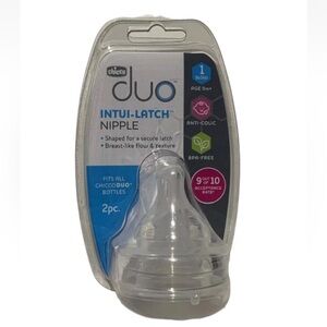 Chicco Duo INTUI - LATCH NIPPLE - 2 pack